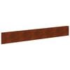 vidaXL Lawn Edge with Top Fold 10 pcs 100x15cm Weathering Steel Rusty