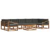 vidaXL Outdoor Sofa Set 8 pcs Natural and Anthracite