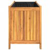 vidaXL Garden Planter with Liner 99.5x38x50 cm Solid Wood Acacia