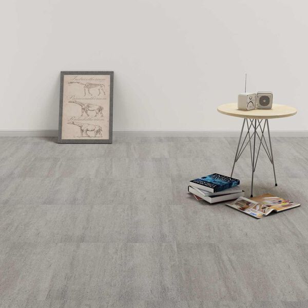 vidaXL Flooring Planks 55 pcs Grey 5.11 m&sup2; PVC