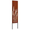 vidaXL Garden Privacy Screen Rusty 32 x 140 cm Weathering Steel