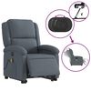 vidaXL Electric Stand up Massage Recliner Chair Dark Grey Velvet