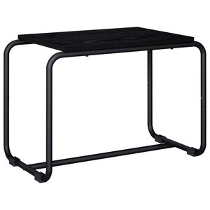 vidaXL TV Stand 60 x 35.5 x 42 cm Black Oak Engineered Wood