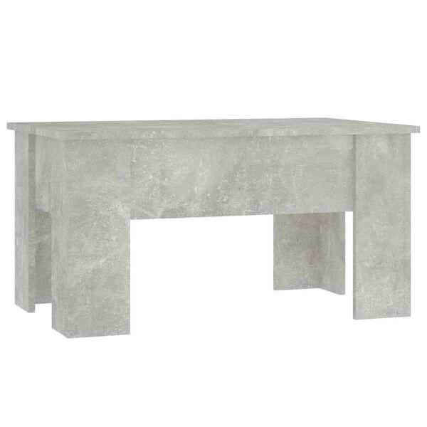 vidaXL Coffee Table Concrete Grey 79x49x41 cm Engineered Wood