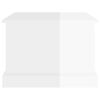 vidaXL Coffee Table High Gloss White 50x50x35 cm Engineered Wood