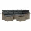 vidaXL Garden Sofa Set 7 pcs Poly rattan