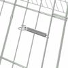 vidaXL Chicken Cage Silver 650 x 100 x 85 cm Galvanised Steel