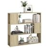 vidaXL Book Cabinet Room Divider Sonoma Oak 100x24x94 cm