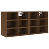 vidaXL Shoe Cabinets 2 pcs Brown Oak 52.5x30x50 cm