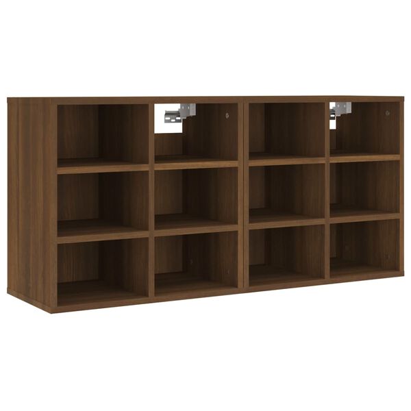 vidaXL Shoe Cabinets 2 pcs Brown Oak 52.5x30x50 cm
