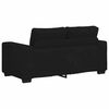 vidaXL 3 Piece Sofa Set with Cushions&nbsp;Black Fabric