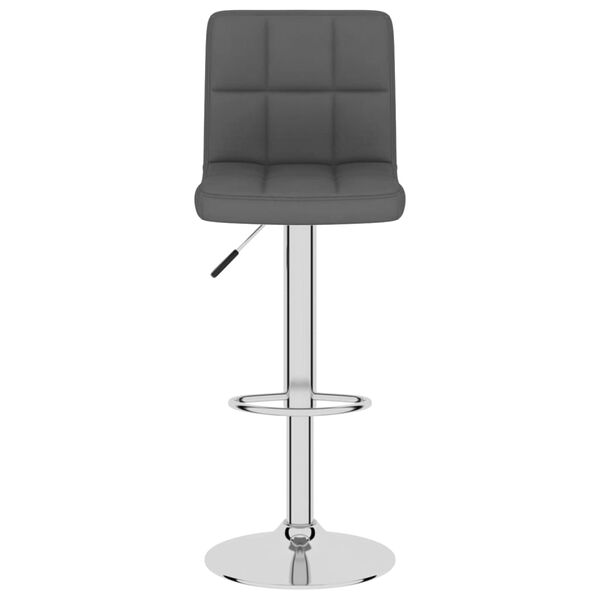 vidaXL Bar Stools 2 pcs Dark Grey Fabric