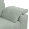 vidaXL 3-Seater Sofa Light Grey 220x77x82 cm Velvet