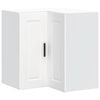 vidaXL Kitchen Wall Corner Cabinet "Porto" White Engineered Wood