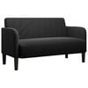 vidaXL Loveseat Sofa Black 109 cm Velvet