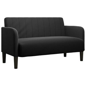 vidaXL Loveseat Sofa Black 109 cm Velvet