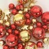 vidaXL Christmas Bauble Set 40 pcs Gold and Red Plastic