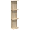 vidaXL Wall Shelf Sonoma Oak 25 x 15 x 100 cm Engineered Wood
