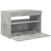 vidaXL TV Cabinet with LED Lights Concrete Grey 60x35x40 cm