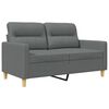 vidaXL 2-Seater Sofa Dark Grey 120 cm Fabric