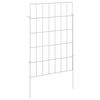 vidaXL Garden Fence with Stakes 12 pcs 35 x 50 cm Galvanised Steel