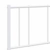 vidaXL Metal Bed Frame without Mattress with Headboard White 150x200cm