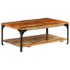 vidaXL Coffee Table with Shelf 100x60x35 cm Solid Reclaimed Wood