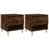 vidaXL Bedside Tables 2 pcs Smoked Oak 50x46x50 Engineered Wood