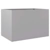 vidaXL Planter Silver 62x40x39 cm Galvanised Steel