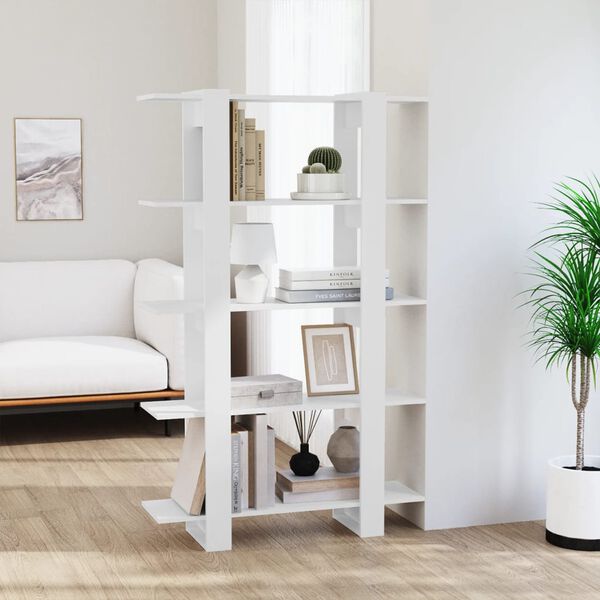 vidaXL Book Cabinet/Room Divider White 100x30x160 cm