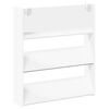 vidaXL Wall Shoe Cabinet White 80x18x90 cm Engineered Wood
