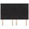 vidaXL Headboard Height Adjustable with Headboard Black 144 cm Velvet