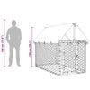 vidaXL Outdoor Dog Kennel with Roof 200x100x150 cm