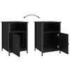 vidaXL Bedside Cabinets 2 pcs Black 40x42x60 cm Engineered Wood