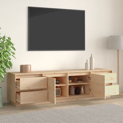 vidaXL TV Cabinet 176x37x47.5 cm Solid Wood Pine | vidaXL.com.au