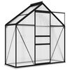 vidaXL Greenhouse Anthracite Aluminium 1.33 m&sup2;