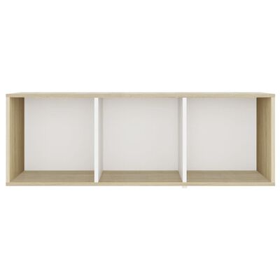 vidaXL TV Cabinets 2 pcs White & Sonoma Oak 107x35x37 cm Engineered Wood