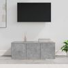 vidaXL TV Cabinet Concrete Grey 80x34x30 cm Engineered Wood