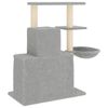 vidaXL Cat Tree with Sisal Scratching Posts Light Grey 83 cm