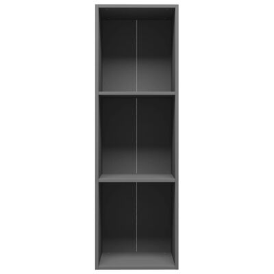 vidaXL Book Cabinet/TV Cabinet Grey 36x30x114 cm Engineered Wood