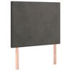 vidaXL Headboard Dark Grey 100x5x118/128 cm Velvet