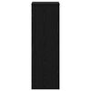 vidaXL Plant Stand Black Oak 33 x 33 x 100 cm Engineered wood