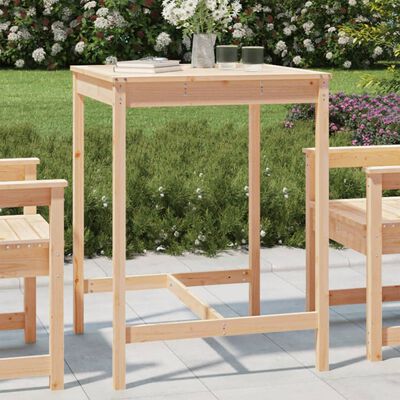 vidaXL Garden Table 82.5x82.5x110 cm Solid Wood Pine