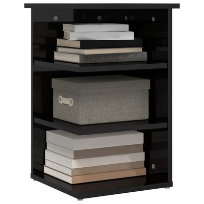 vidaXL Side Cabinet High Gloss Black 35x35x55 cm Engineered Wood