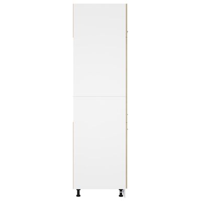 vidaXL Refrigerator Cabinet Sonoma Oak 60x57x207 cm Engineered Wood