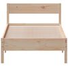vidaXL Bed Frame without Mattress 90x190 cm Single Solid Wood Pine