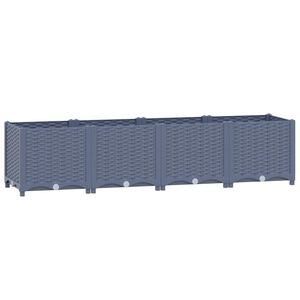 vidaXL Raised Bed 160x40x38 cm Polypropylene