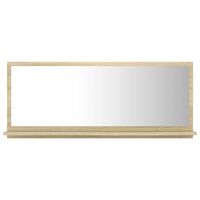 vidaXL Bathroom Mirror Sonoma Oak 90x10.5x37 cm Engineered Wood
