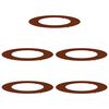 vidaXL suitable for Flat Tree Rings 5 pcs Rusty &Oslash;50/80 cm