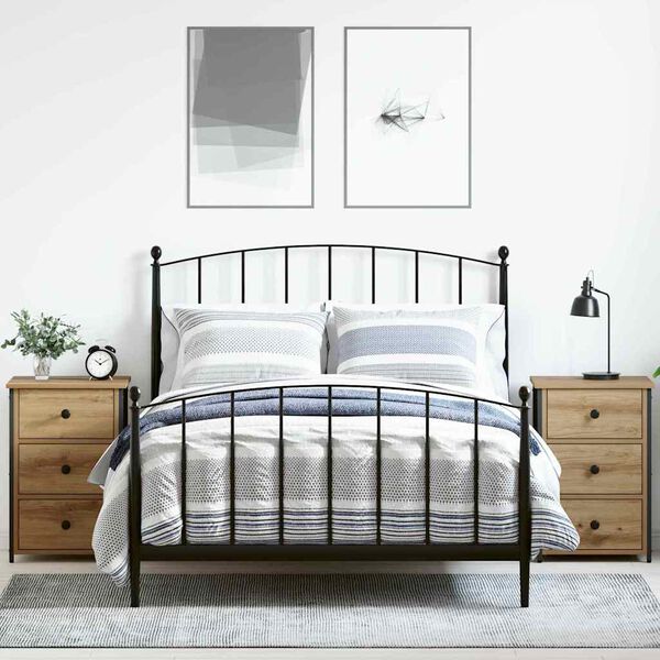 vidaXL Bedside Cabinet 2 pcs Brown 40 x 36 x 60 cm Solid Reclaim Wood